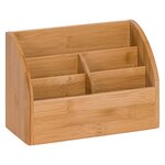 Multipot et organiseur de bureau cep silva bambou 5 compartiments