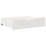 vidaXL Tiroirs sous le lit 2 Pièces blanc 75x55x17 cm bois de pin massif