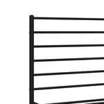 vidaXL Cadre de lit métal sans matelas et tête de lit noir 180x200 cm