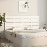 vidaXL Tête de lit Blanc 200x3x80 cm Bois massif de pin