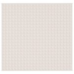 vidaXL Couverture lestée Crème clair 220x235 cm 11 kg Tissu