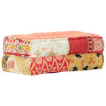 Vidaxl pouf 100x100x20 cm patchwork tissu