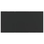 vidaXL Ensemble à manger de jardin 9 Pièces noir résine tressée et acier