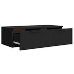 vidaXL Armoire murale noir 68x30x20 cm bois d'ingénierie