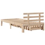 vidaXL Cadre de lit avec tiroirs sans matelas 90x190 cm