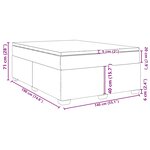vidaXL Sommier à lattes de lit et matelas Vert foncé 140x190cm Velours