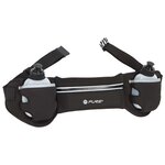 Pure2Improve Ceinture de course avec 2 bouteilles Noir et gris