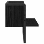 vidaXL Étagère Murale Chêne noir 30 x 25 x 30 cm Bois d'ingénierie
