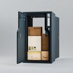 Boîte aux lettres et colis 2-en-1 connectée Boks One + Porte arrière pour encastrement (RAL 7016)