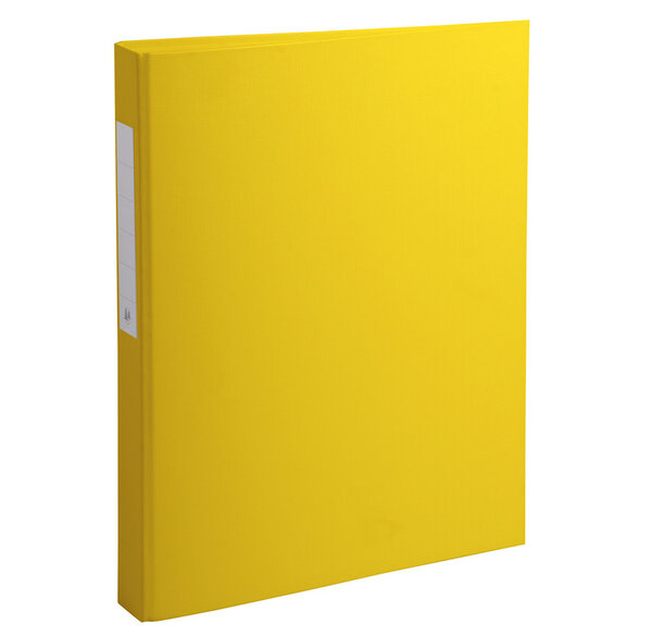 Classeur PP 4 anneaux 25mm sur 3ème/c. JAUNE EXACOMPTA