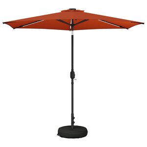 vidaXL Parasol de jardin avec lumières LED et base 270 x 270 cm