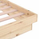 vidaXL Cadre de lit Bois massif 120x200 cm