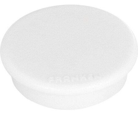 Paquet de 10 Aimants ronds 13 mm Blanc FRANKEN