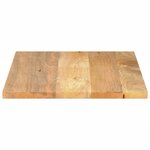 vidaXL Dessus de table 70x50x3 8 cm rectangulaire bois massif manguier