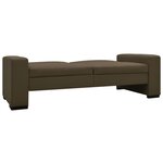 vidaXL Canapé-lit Marron Similicuir