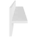 vidaXL Étagères murales 2 Pièces Blanc 80x11 5x18 cm bois d'ingénierie