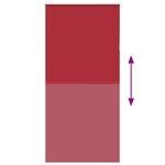 vidaXL Store enrouleur occultant rouge largeur du tissu 100 7 cm