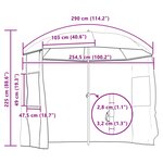 vidaXL Umbrella de pêche Camouflage 300 x 240 cm Polyester Oxford