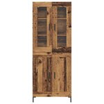 vidaXL Haut Armoire 2 Pièces Bois ancien Bois d'ingénierie