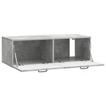 vidaXL Meuble TV mural Gris béton 98 x 41 x 30 cm Bois d'ingénierie