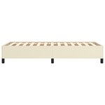 vidaXL Cadre de lit sans matelas crème 100x200 cm similicuir
