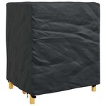 vidaXL Housse pour mobilier d'extérieur Noir 116 x 100 x 120 cm 210D
