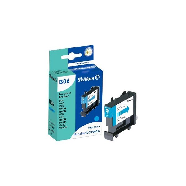 B06 cartouche jet d'encre compatible avec oem lc1000 c cyan pelikan printing