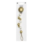 Attache tétine doré - 25 x 3 5 cm