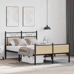 vidaXL Cadre de lit sans matelas chêne sonoma 120x190 cm