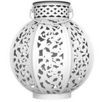 Lanterne métal vintage beige 10 Lumens 17 cm