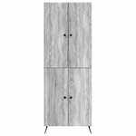 vidaXL Ensemble de Meubles 2 Pièces Sonoma gris Bois d'ingénierie