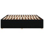 vidaXL Cadre de lit sans matelas noir 180x200 cm tissu