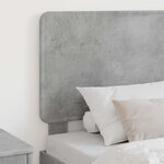 vidaXL Tête de lit avec tête de lit Gris béton 75 cm Bois d'ingénierie