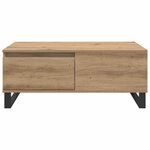 vidaXL Table basse Chêne artisanal 90 x 50 x 36 5 cm Bois d'ingénierie