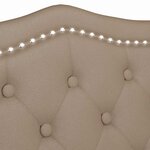 vidaXL Banc Chesterfield avec coussin Cappuccino 120 5 x 65 x 75 cm