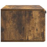 vidaXL Meuble TV mural 78 5 x 41 x 30 cm Chêne fumé Bois d'ingénierie