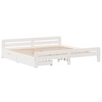 vidaXL Cadre de lit sans matelas blanc 180x200 cm bois massif de pin