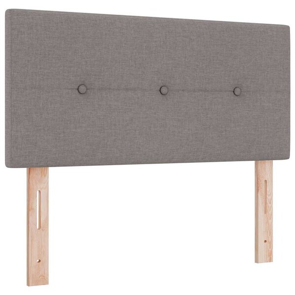 vidaXL Tête de lit LED avec des lumières à LED Taupe 90 cm Polyester