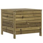 vidaXL Repose-pied de jardin 62x63 5x53 5 cm bois de pin imprégné