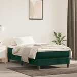 vidaXL Cadre de lit vert foncé 90x200 cm velours