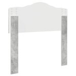 vidaXL Tête de lit Gris béton 80 cm Bois d'ingénierie
