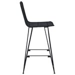 vidaXL Tabouret de bar 2 Pièces Noir 44 x 55 x 109 cm Rattan et Acier