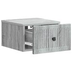 vidaXL Cabinet de chevet mural Sonoma gris 33 x 34 5 x 20 cm