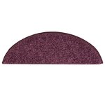 vidaXL Tapis de marches d'escalier 15 Pièces Violet foncé 56x17x3 cm