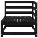 vidaXL Canapé d'angle de jardin coussins anthracite Bois de pin massif