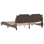 vidaXL Cadre de lit sans matelas marron 180x200 cm similicuir