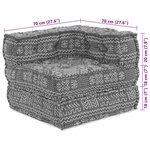 vidaXL Coussin Marron 70 x 70 x 54 cm Polyester