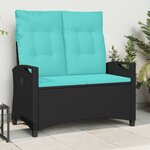 vidaXL Banc de jardin avec oreiller 105 x 60 x 112 cm acier