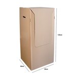 Pack and Move - Carton penderie déménagement - 50 x 50 x 120 cm - Carton renforcé - 1 marqueur offert
