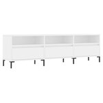 vidaXL Meuble TV blanc 150x30x44 5 cm bois d'ingénierie